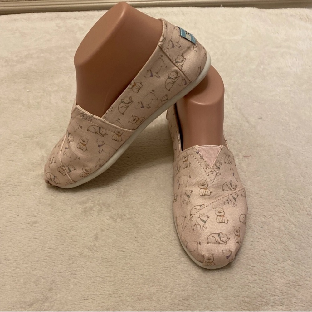 Toms Pink Flats With The Year Of The Pig Print